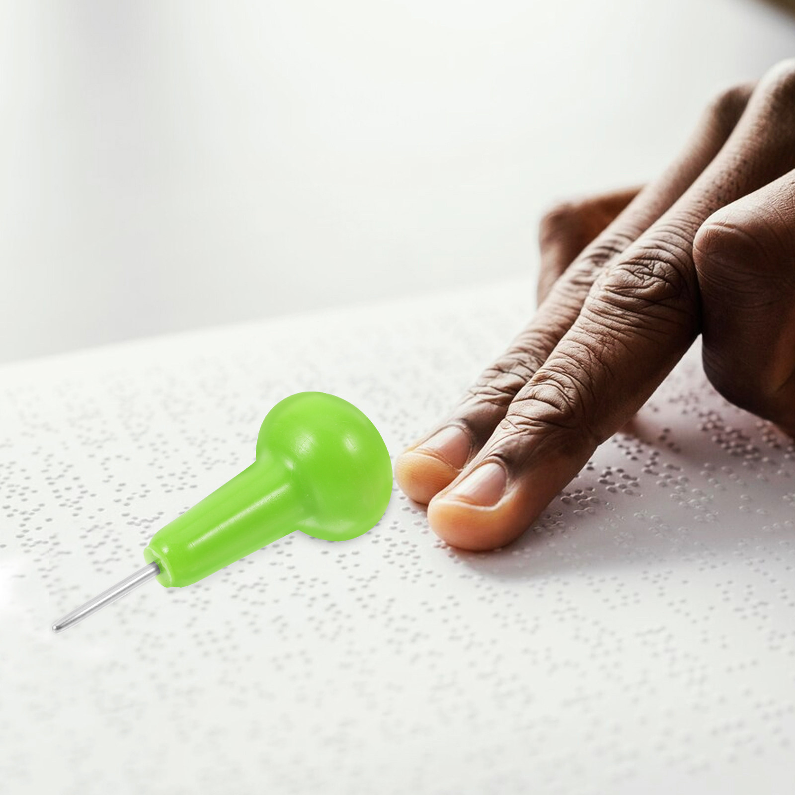 Writing Tools - Caneta de escrita em braille verde,