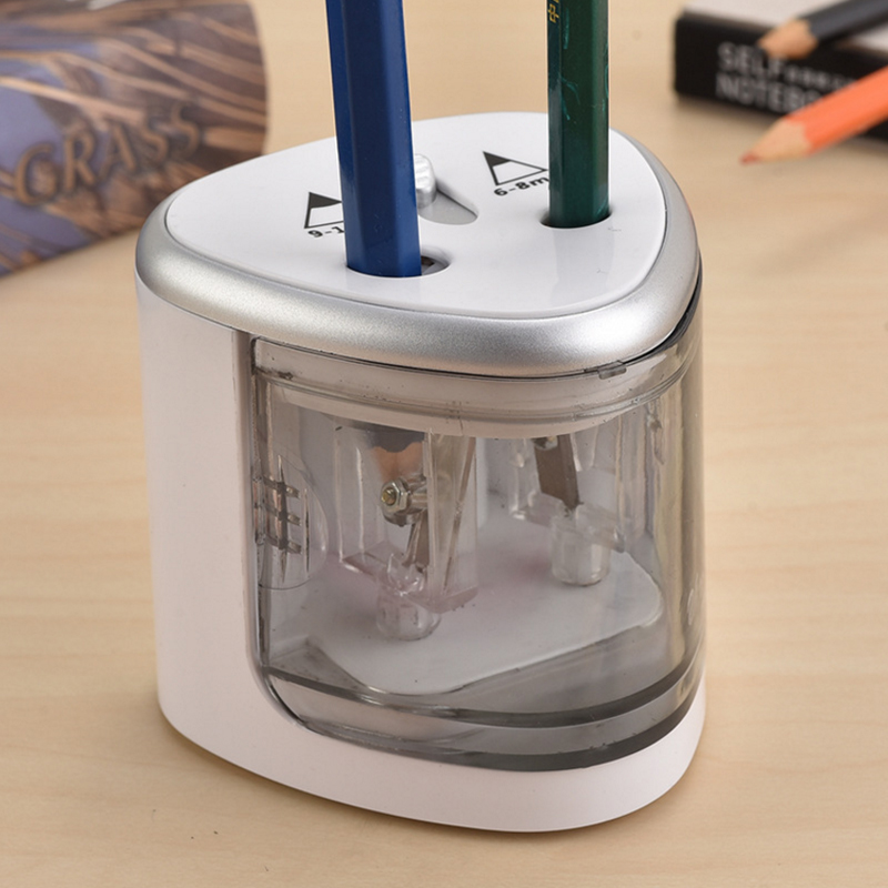 Electric Pencil Sharpener Usb - Apontador de lápis automático, dois furos,
