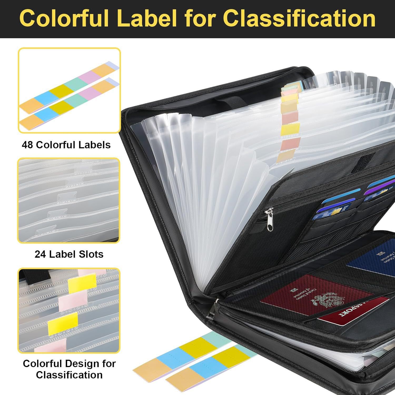 Pasta de arquivo expansível co - Expandable Accordion File Folder 13 Pockets avaliação e preço