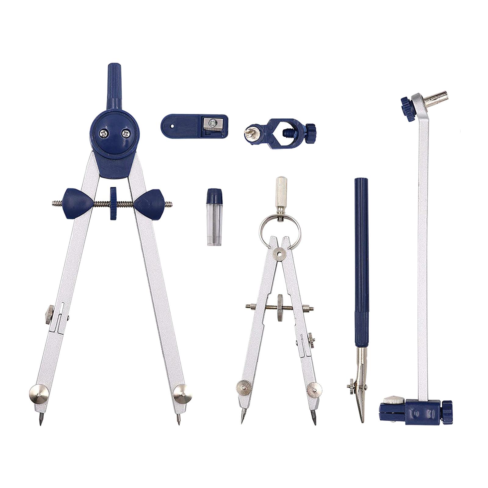 Conjunto profissional de 7 peç - Math Geometry Set With Compass avaliação e preço