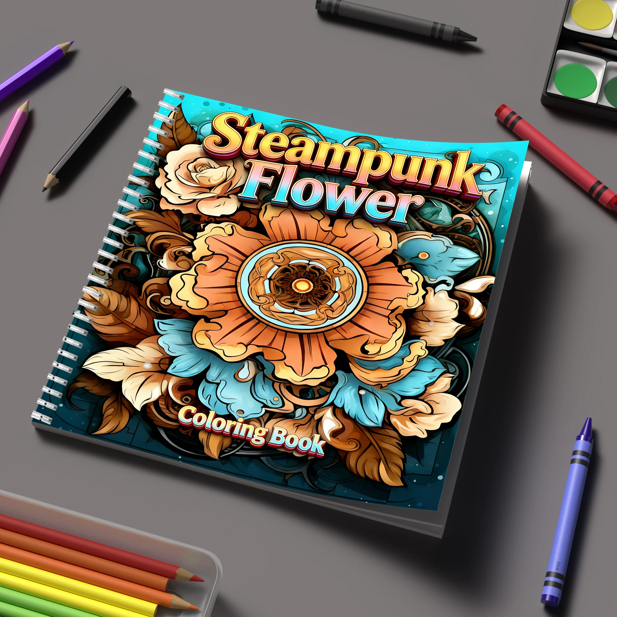 Livro de Colorir Flores Steamp - School Supplies avaliação e preço