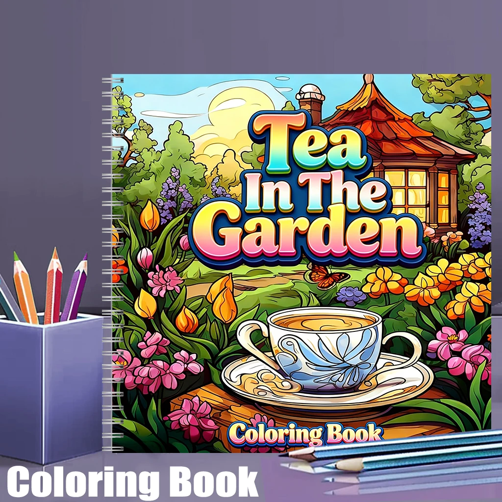 Livro de colorir Tea In The Ga - School Supplies avaliação e preço