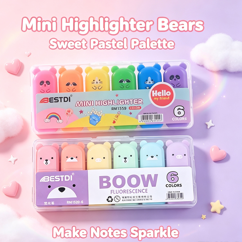 Conjunto de canetas marca-text - Pastel Highlighter Set Double Ended avaliação e preço